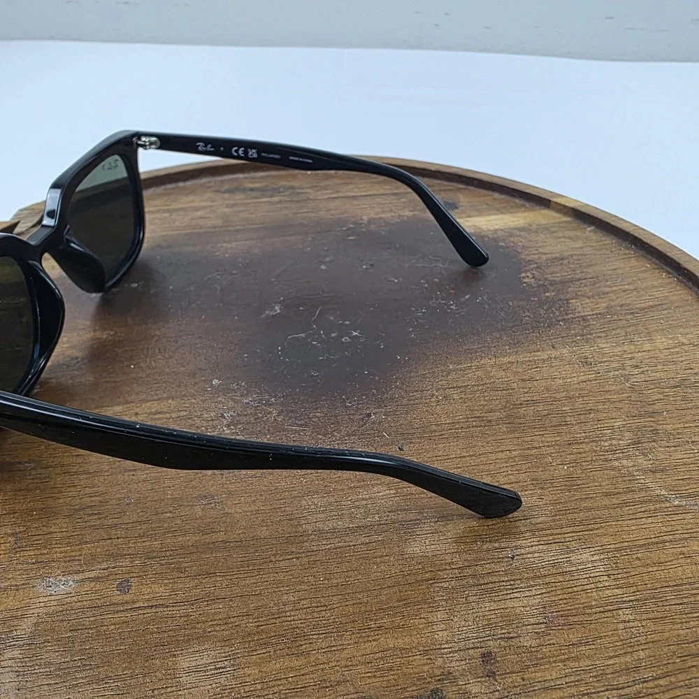 Ray-Ban RB4439D Sunglasses Mens 54-21-145 Black Green Polarized Square 901/9A